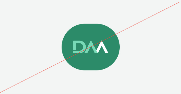 Image of brand logo incorrectly sized